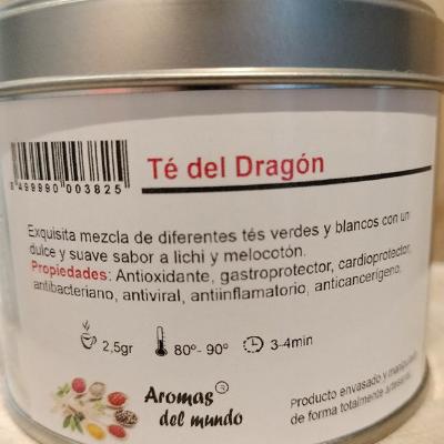 Té Verde del Dragón  Suave sabor a lichi y melocotón